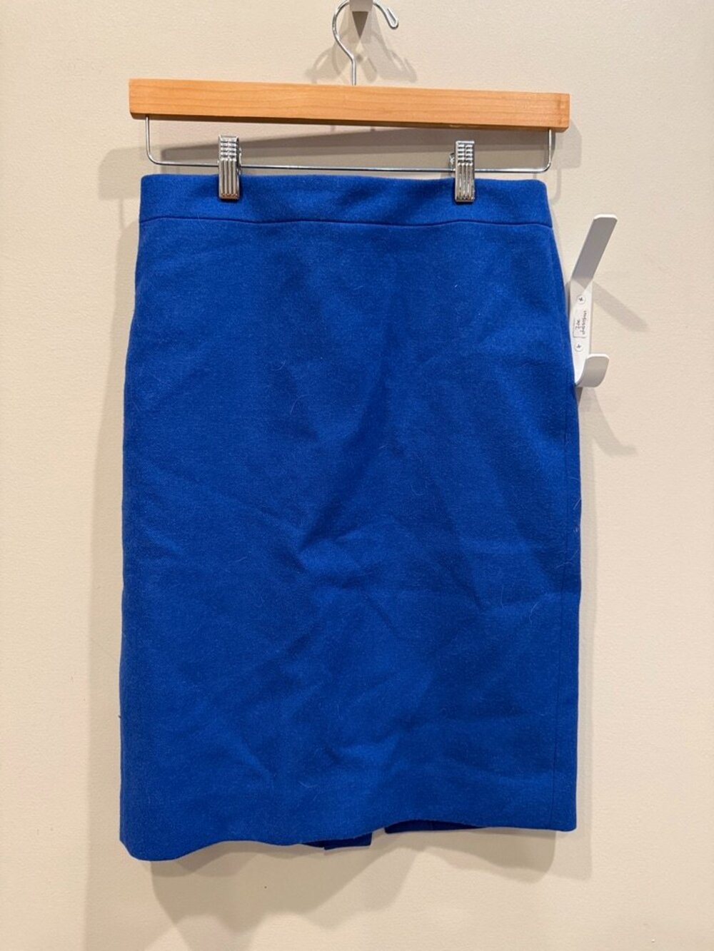 J.Crew No. 2 Pencil Skirt — Size 2, Cobalt Wool